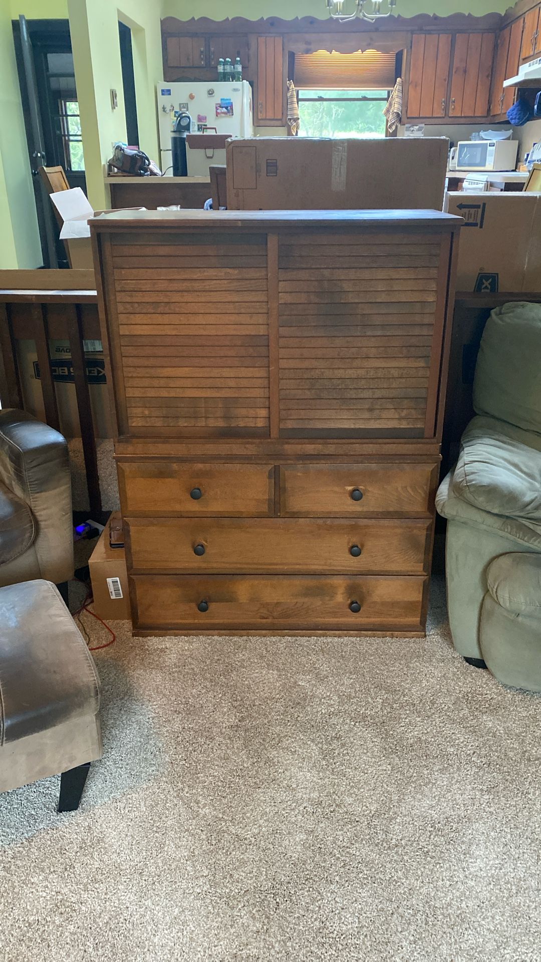 Vintage Dresser With Sweater Chest 2 Pc