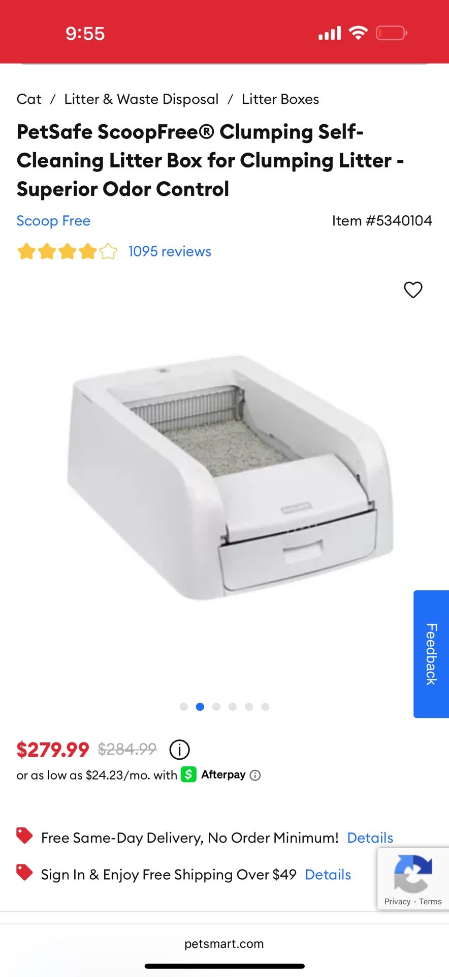 Self Cleaning Litter Box