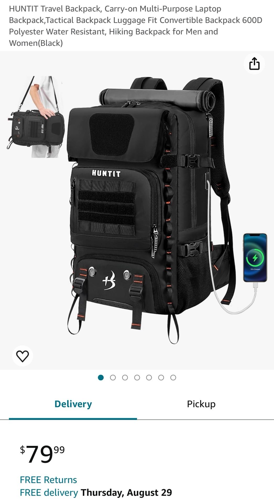HUNTIT TRAVEL BACKPACK