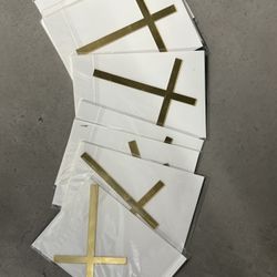 Gold Cross Cake Topper