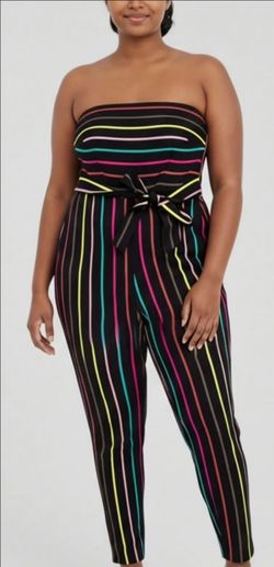 NEW NY & Co. Pinstripe Jumpsuit