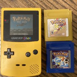 Pokemon Silver Gold Blue GameBoy Yellow Colors Video Game Rpg Version Ps Switch