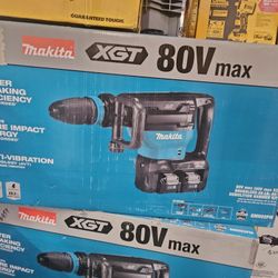 Makita XGT 80v Max Brushless 28 Lb Avt Demolition Hammer Kit 