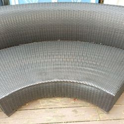 Outdoor Couch  Unit -Curved Corner