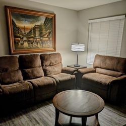 Lazyboy Sofa And Recliner Set W/Coffee Table 