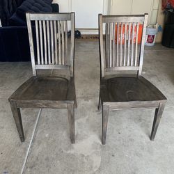 2 Oversized Comfy Kitchen Table Chairs