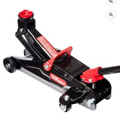 Hyper Tough T82011W Trolley Jack, 2 Ton Black and Red