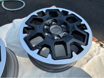 Set of four TRD Offroad wheels, 4th gen Tacoma. Like new