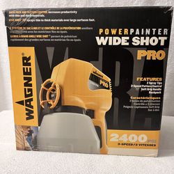 Wagner Power Painter / Wide Shot Pro 2,400 Psi W/ all Attachments That Originally Came W/ It