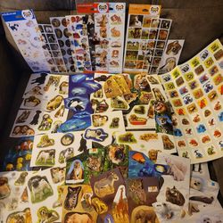 Wild Animal Stickers Amphibians Fish Prehistoric Dinosaurs Dogs Cats Farm Horses