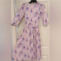 SHEIN Girls 1 PC Allover  Floral Pleated Dress size 11-12Y