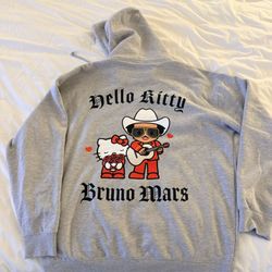 Bruno Mars X Hello Kitty Zip-up Hoodie XL Jacket