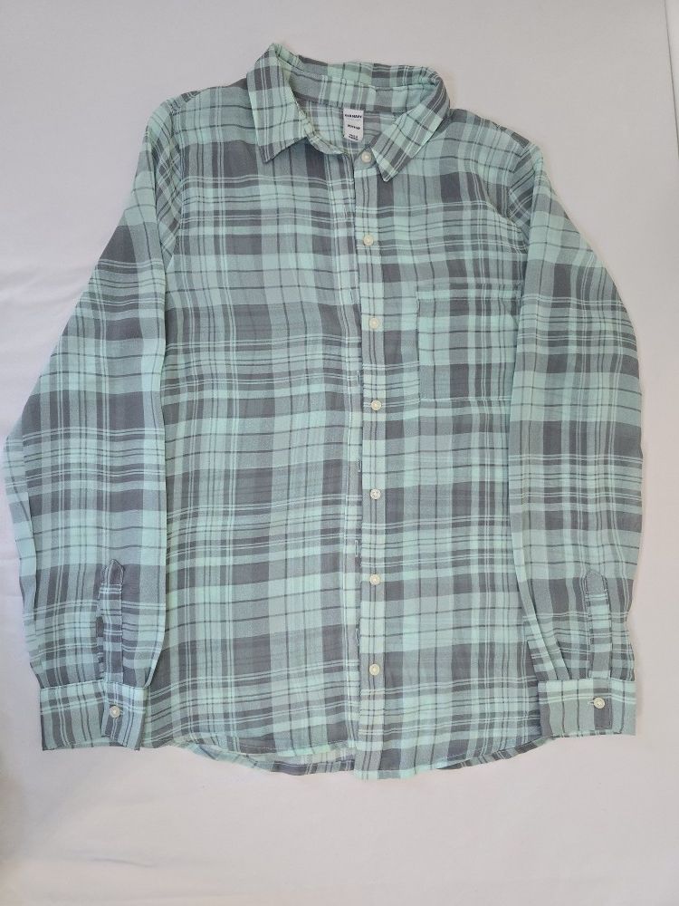 Teen Old Navy Long Sleeve Shirt, Size Medium