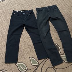 Levi Black Jeans Size 27