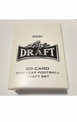 1 Leaf 2021 Draft Football 50-Card Set - 2021 Leaf Football Draft Set