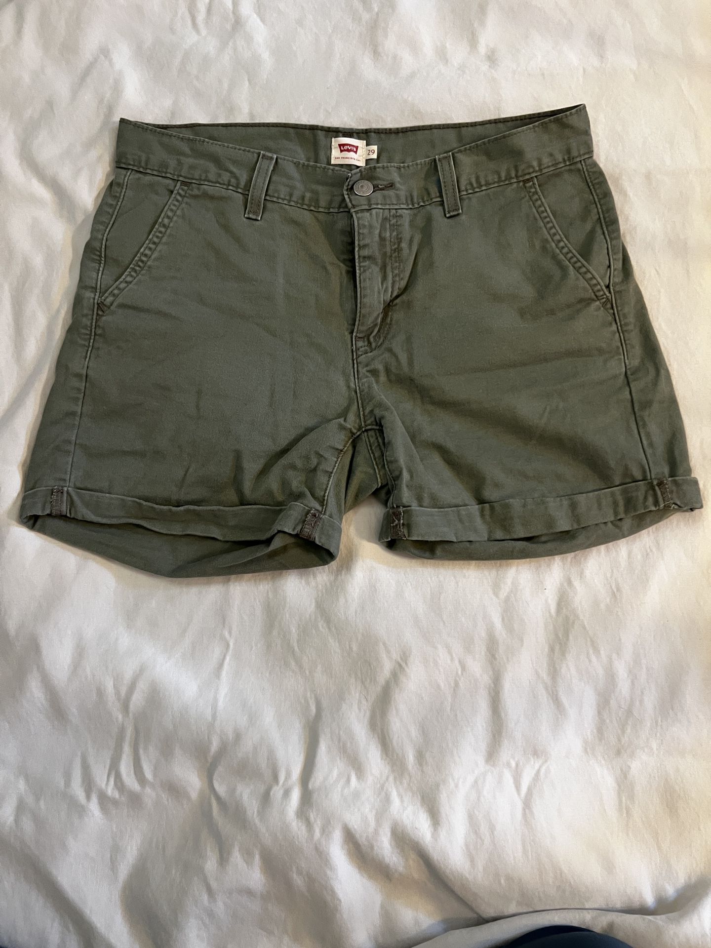 Levi’s Green Jean Shorts Size 29