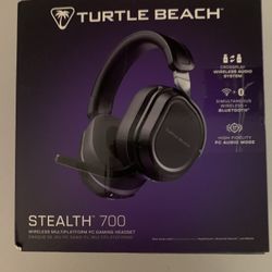 Turtle Beach Stealth 700 Gen 3 Gaming Headset Wireless Multiplatform 80 Hour Battery,-3D Audio