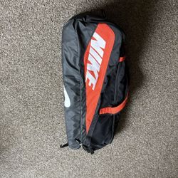 Nike Bag with Two Baseball bats and sweet spot bat