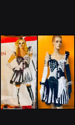 Woman’s SEXY SKELEQUIN COSTUME