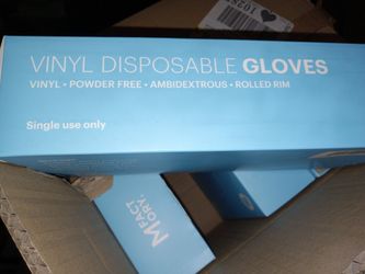Disposable Vinyl Gloves - Medium Size