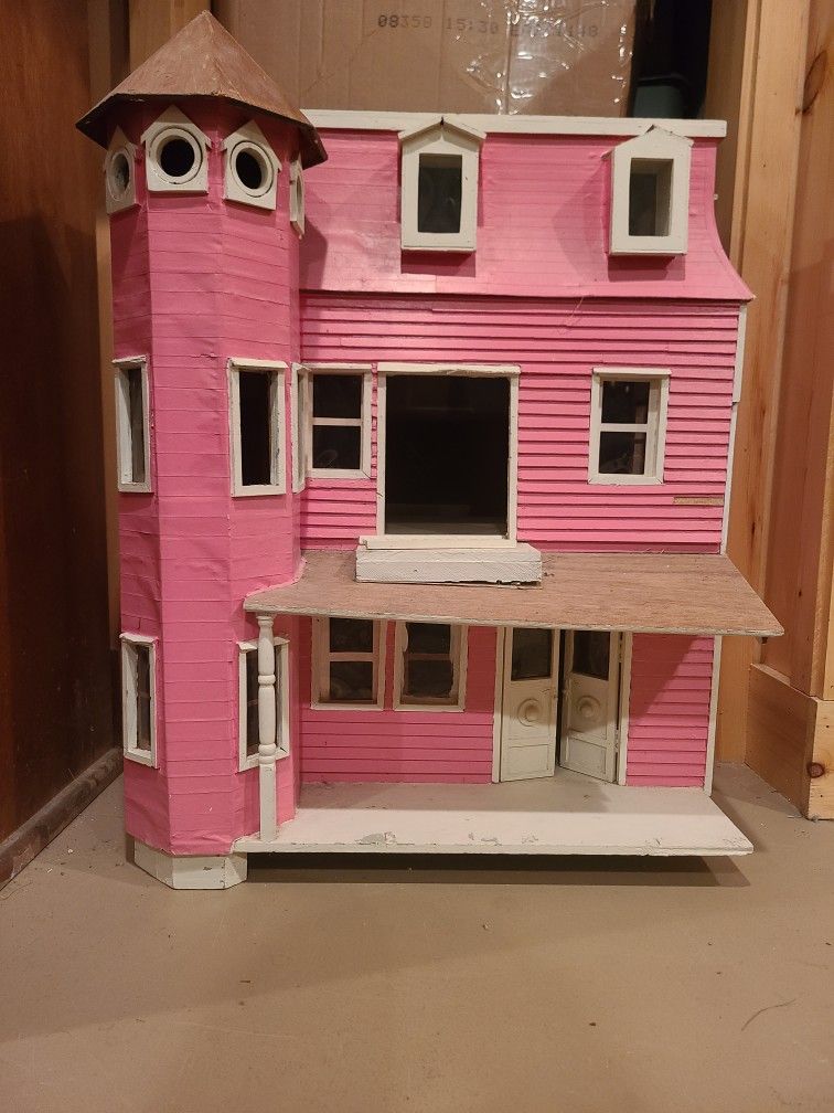 Handmade Large Wooden Vintage Doll House