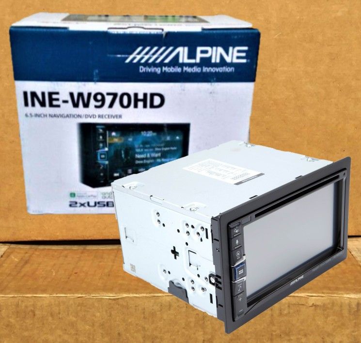 Alpine Car Stereo Touchscreen DVD CD Bluetooth USB Aux HDMI YouTube Netflix Apple Carplay Android Auto INE-W970HD 🚨 Payment Options Available 🚨