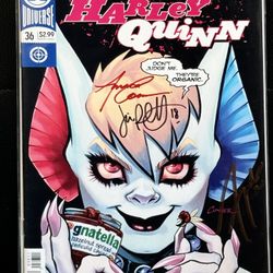 Harley Quinn (2018) #36 3x SIGNED BY Amanda Conner,Jimmy Palmiotti & Frank Tieiri W/COA-VF