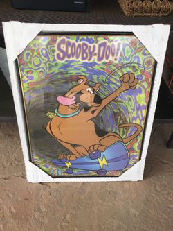 Scooby-Doo framed picture