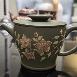 Chinese Green Clay Teapot 