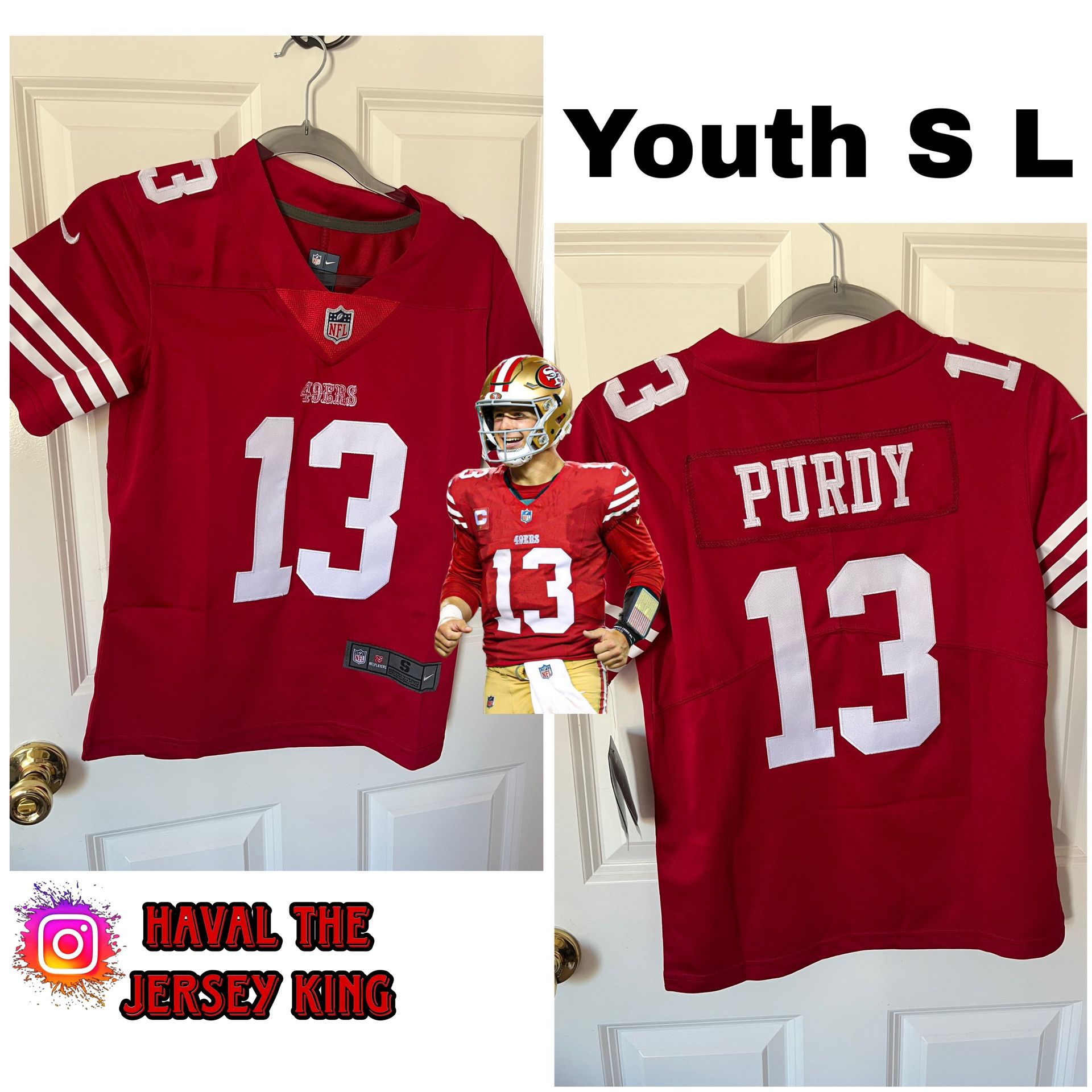 Youth San Francisco 49ers Brock Purdy Red Scarlet Jersey