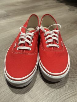 Vans Authentic Low-Top Sneakers – Red (Men’s Size 11)
