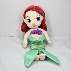 Disney Store Animator's Ariel The Little Mermaid Doll Plush 12" Siren