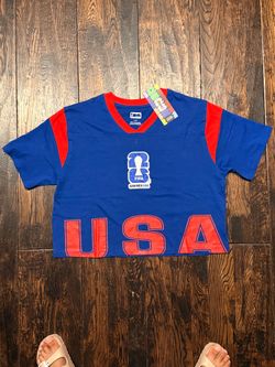 Official FIFA Crop Top T-Shirt USA Soccer Futbol Large
