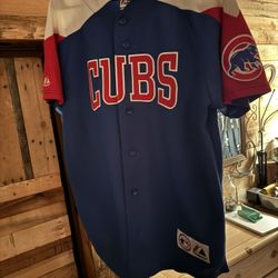 Majestic Stitched Cubs Retro Jersey