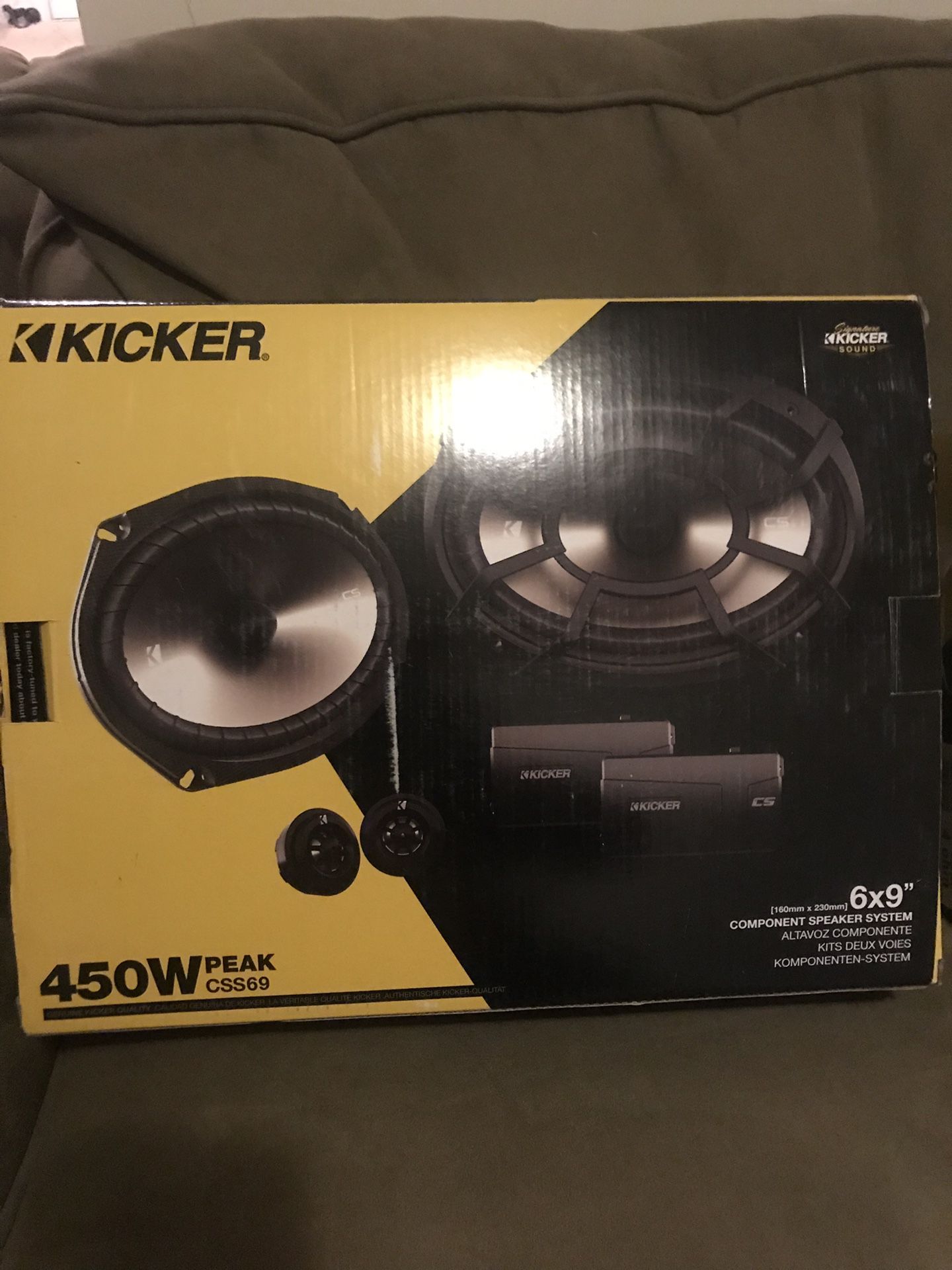 Kicker 6x9 component speakers 450w