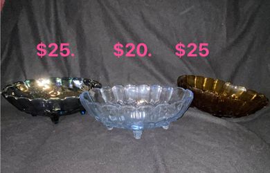 Vintage Harvest Oval Bowl Glass