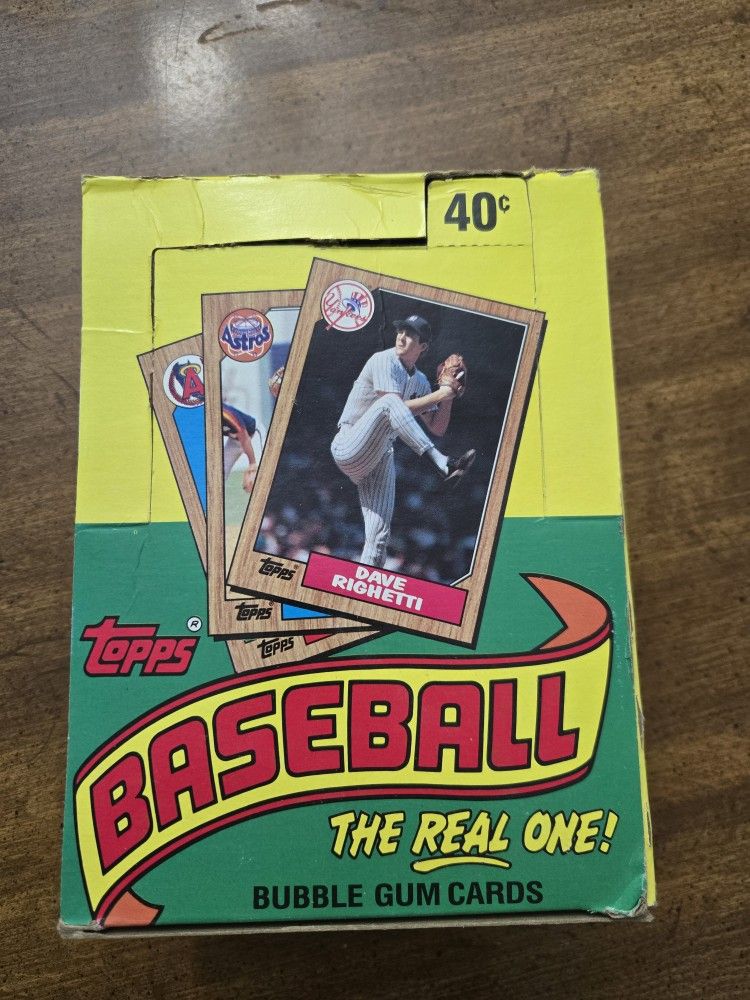 1987 Topps wax box
