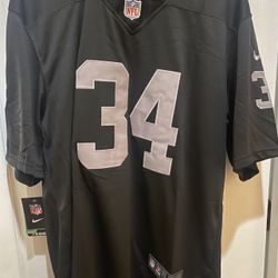 Bo Jackson Raiders Black Jersey New  Size Large 