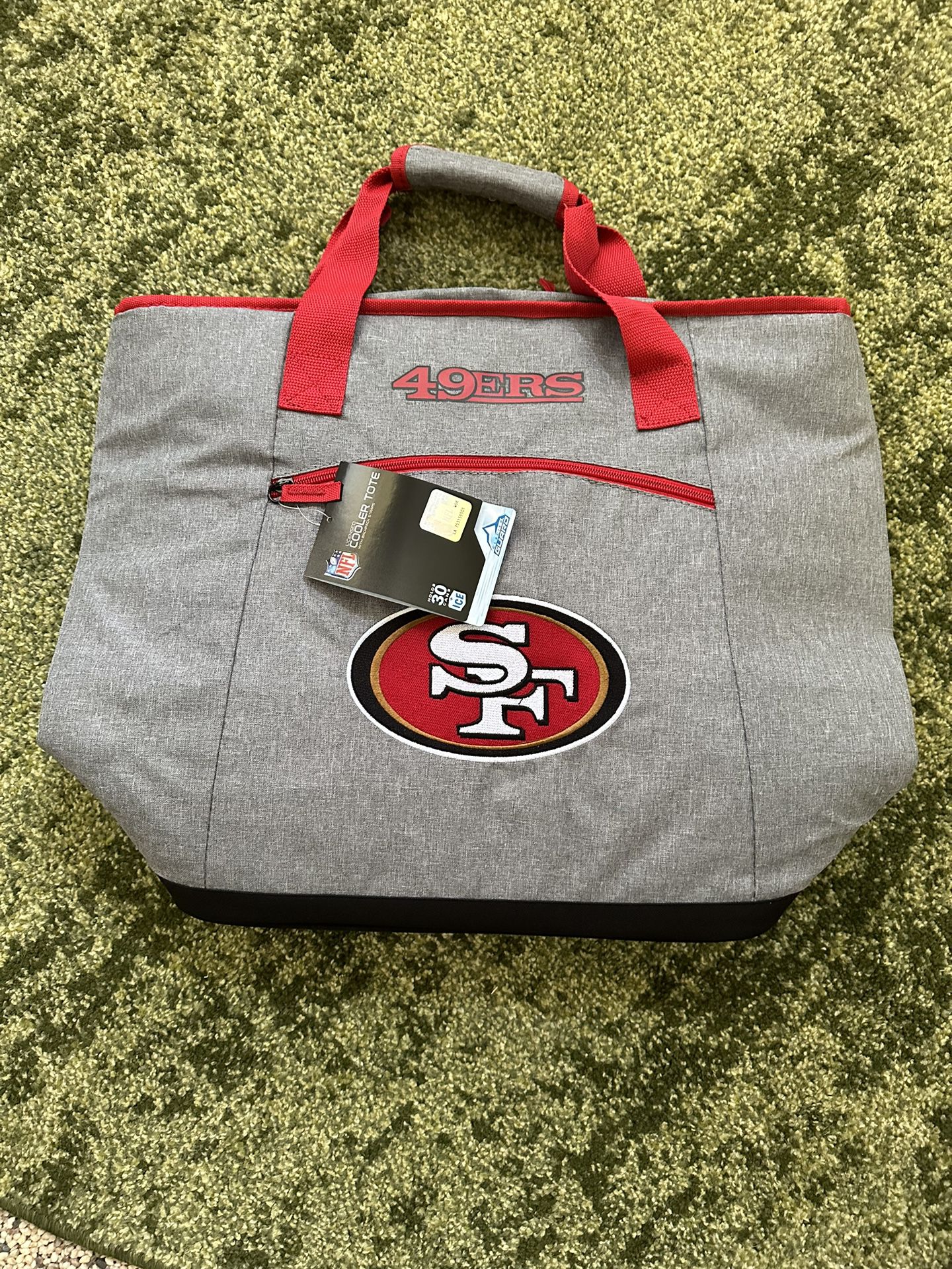49ers Tote Bag Cooler Holds Up To 30 Cans Tailgate 