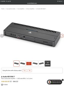 JL audio 1500/1 mono D amplifier