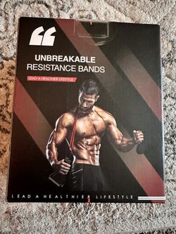 Unbreakable Resistance Bands (lead Healthier Lifestyle)