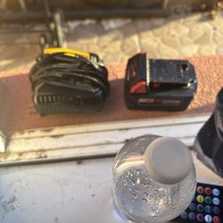 Milwakee baterry and dewalt charger
