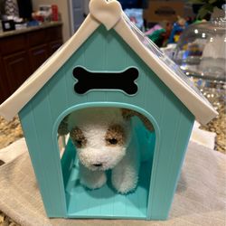 Our Generation & Mattel Dog & Doghouse with Blue Leash