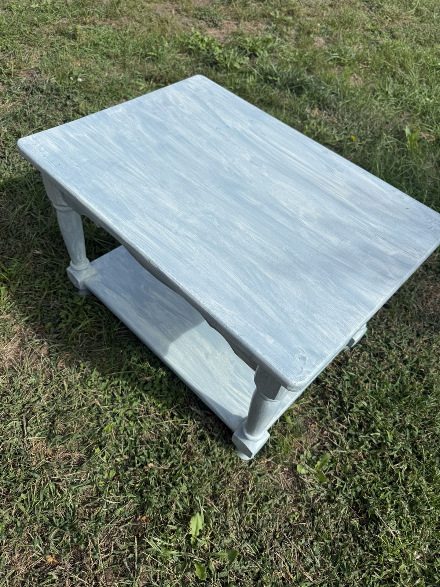 Powder Blue End Table