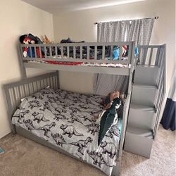 Bunk Bed With Stairs And Trundle