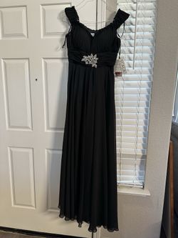 Scala Black Evening Formal Prom Gown Size 10