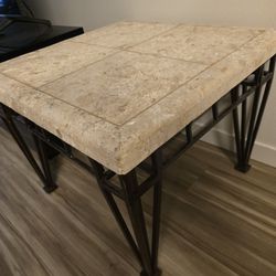 Stone End Tables (Pair)