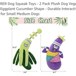 Squeaky Dog Toys Set Of 2-brand new