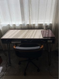 Desk and chair