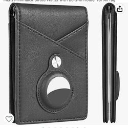 Brand new Hawanik Slim Bifold Wallet for AirTag with Spring Money Clip, Mens